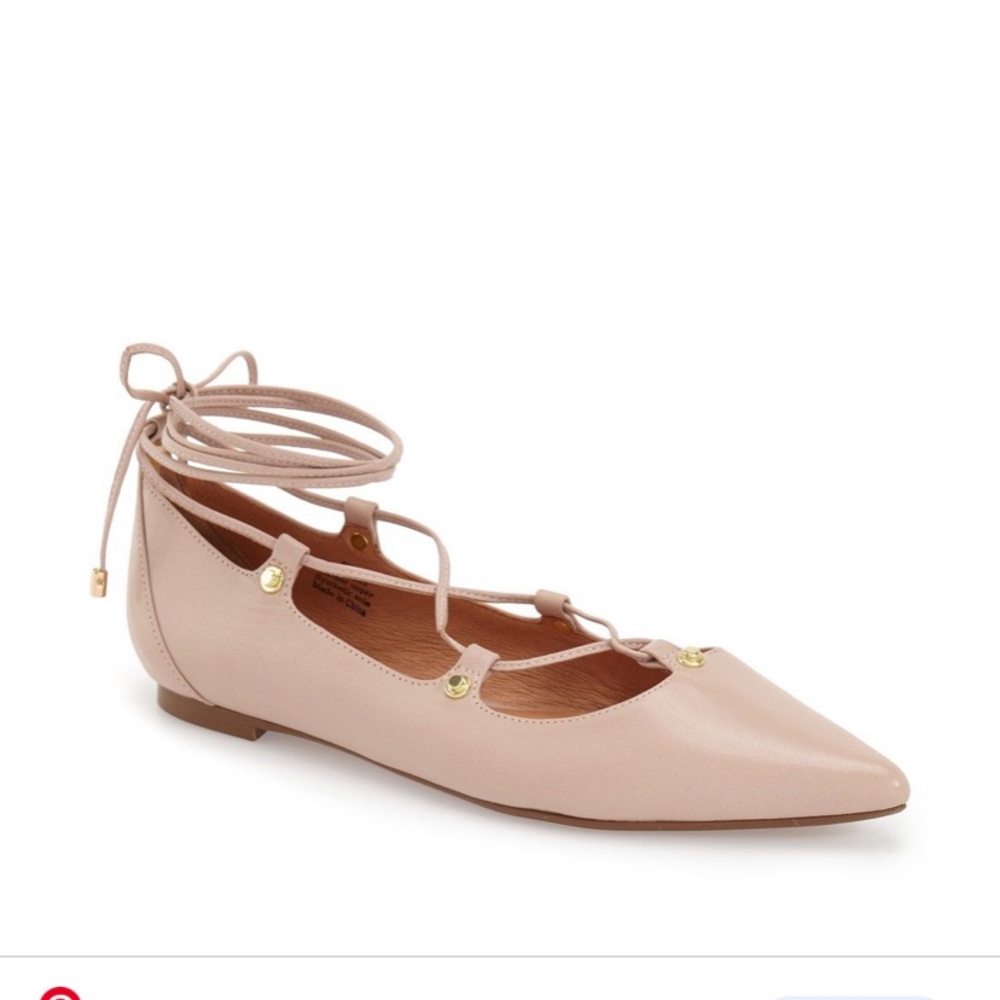 Light pink “Owen” ballet flats.